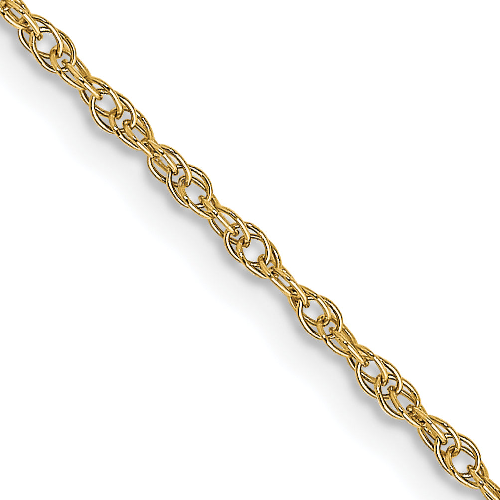 1.15mm 14K Yellow Gold Cable Rope Chain - Sophia Jewelers