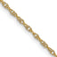 Women's 14K Yellow Gold Solid Carded Chain Necklace 1.15mm