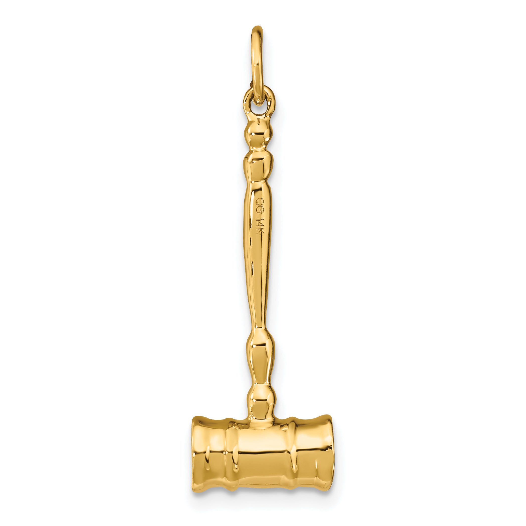 14k 3-D Gavel Charm - Sophia Jewelers