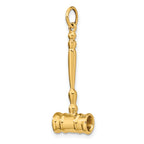 14k 3-D Gavel Charm - Sophia Jewelers