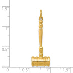 14k 3-D Gavel Charm - Sophia Jewelers