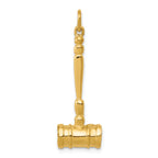 14k 3-D Gavel Charm - Sophia Jewelers