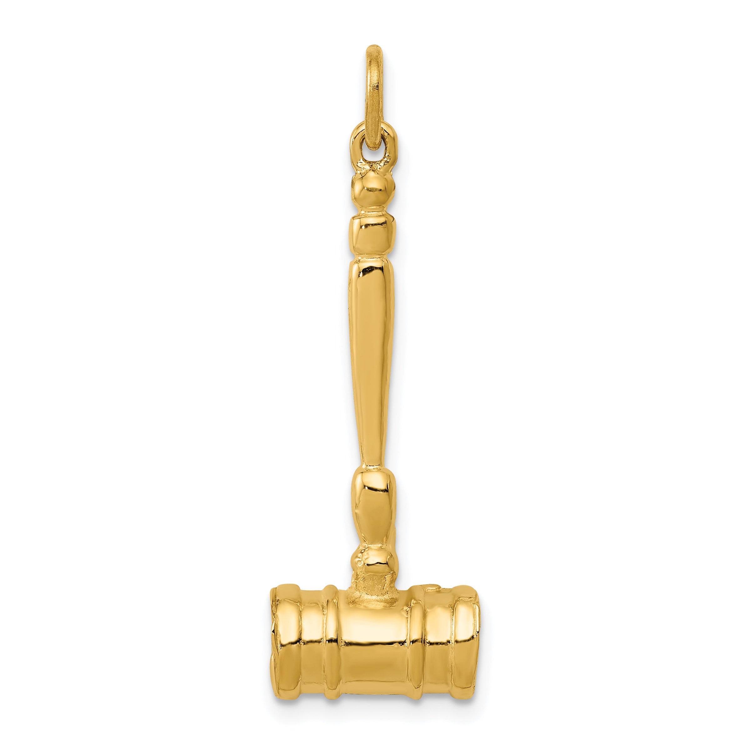 14k 3-D Gavel Charm - Sophia Jewelers