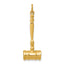14k 3-D Gavel Charm - Sophia Jewelers