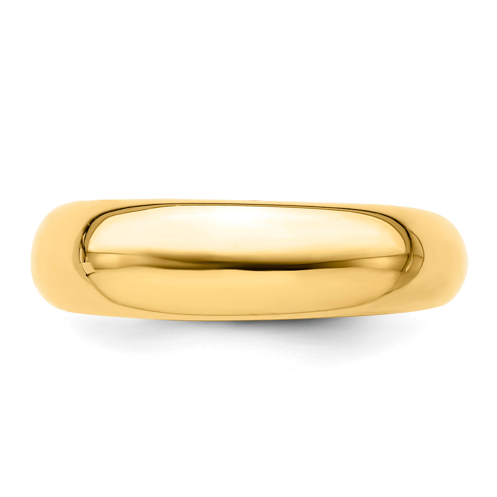 Sterling Silver high polished dome ring-yellow