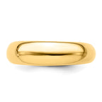 Sterling Silver high polished dome ring-yellow