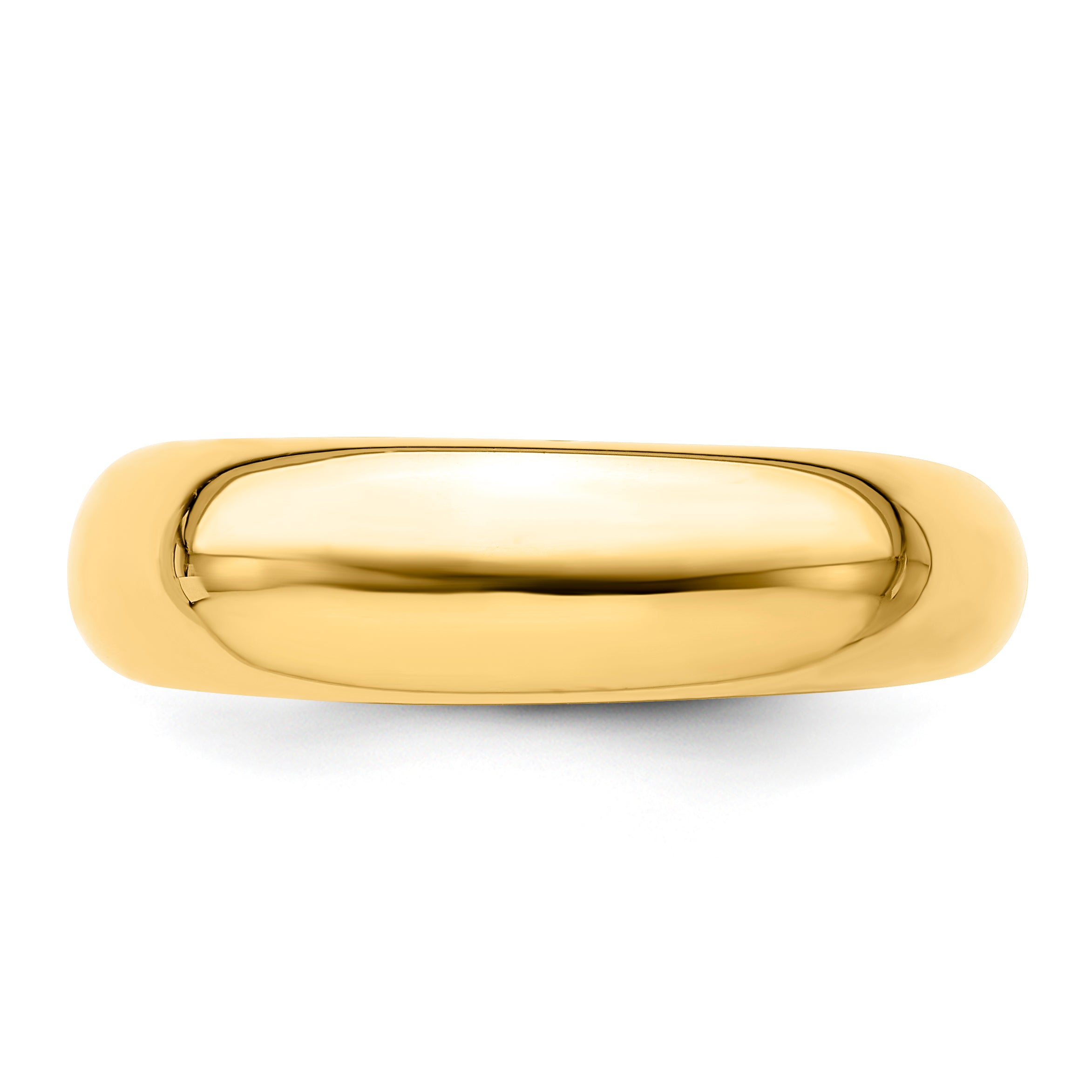 Sterling Silver high polished dome ring-yellow