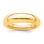 Sterling Silver high polished dome ring-yellow
