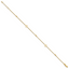 14k Polished Cut-out Hearts and Diamond-cut Beads 9 inch Plus 1 inch Extender - Total 10 inch Anklet - Sophia Jewelers
