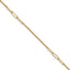14k Polished Paper Clip and Cable Link 9 inch Plus 1 inch Extender - Total 10 inch Anklet - Sophia Jewelers