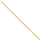 14k Polished Double-Sided Hearts Double Link 10 inch Anklet - Sophia Jewelers