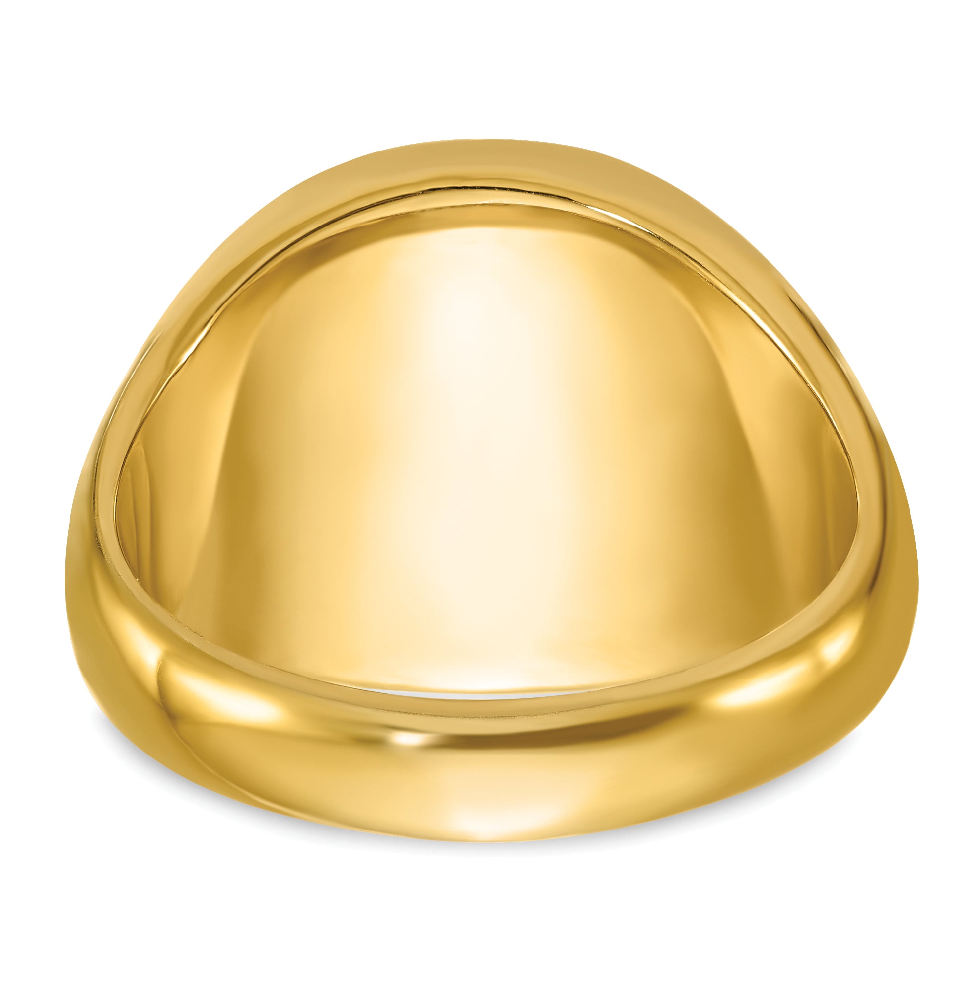 14k Men's Polished and Grooved with Onyx Blue Lodge Master Masonic Ring