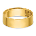 14k Men's Polished with Black Enamel 14th Degree Grand Elect Masonic Ring