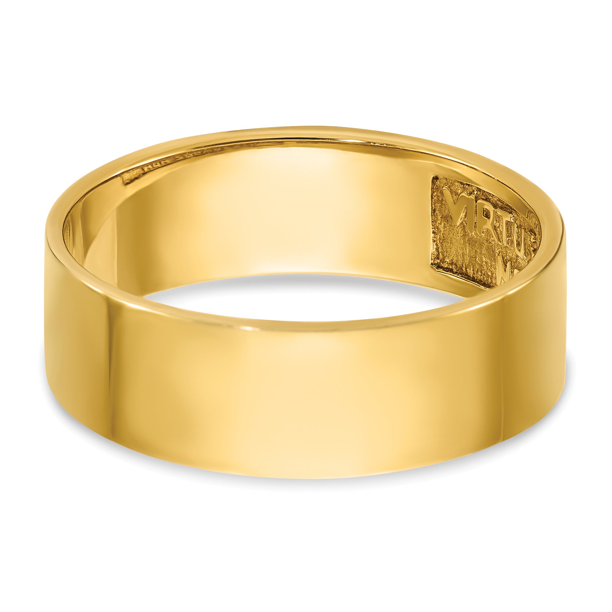 14k Men's Polished with Black Enamel 14th Degree Grand Elect Masonic Ring