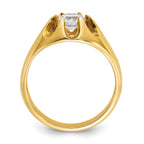 14k 1 carat Lab Grown Diamond VS/SI+ G+ Complete Men's Ring