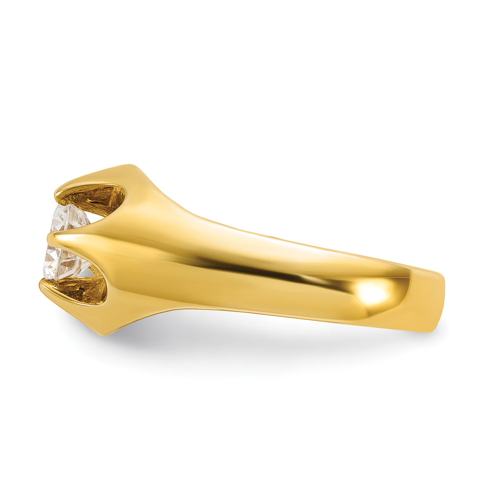 14k 1 carat Lab Grown Diamond VS/SI+ G+ Complete Men's Ring