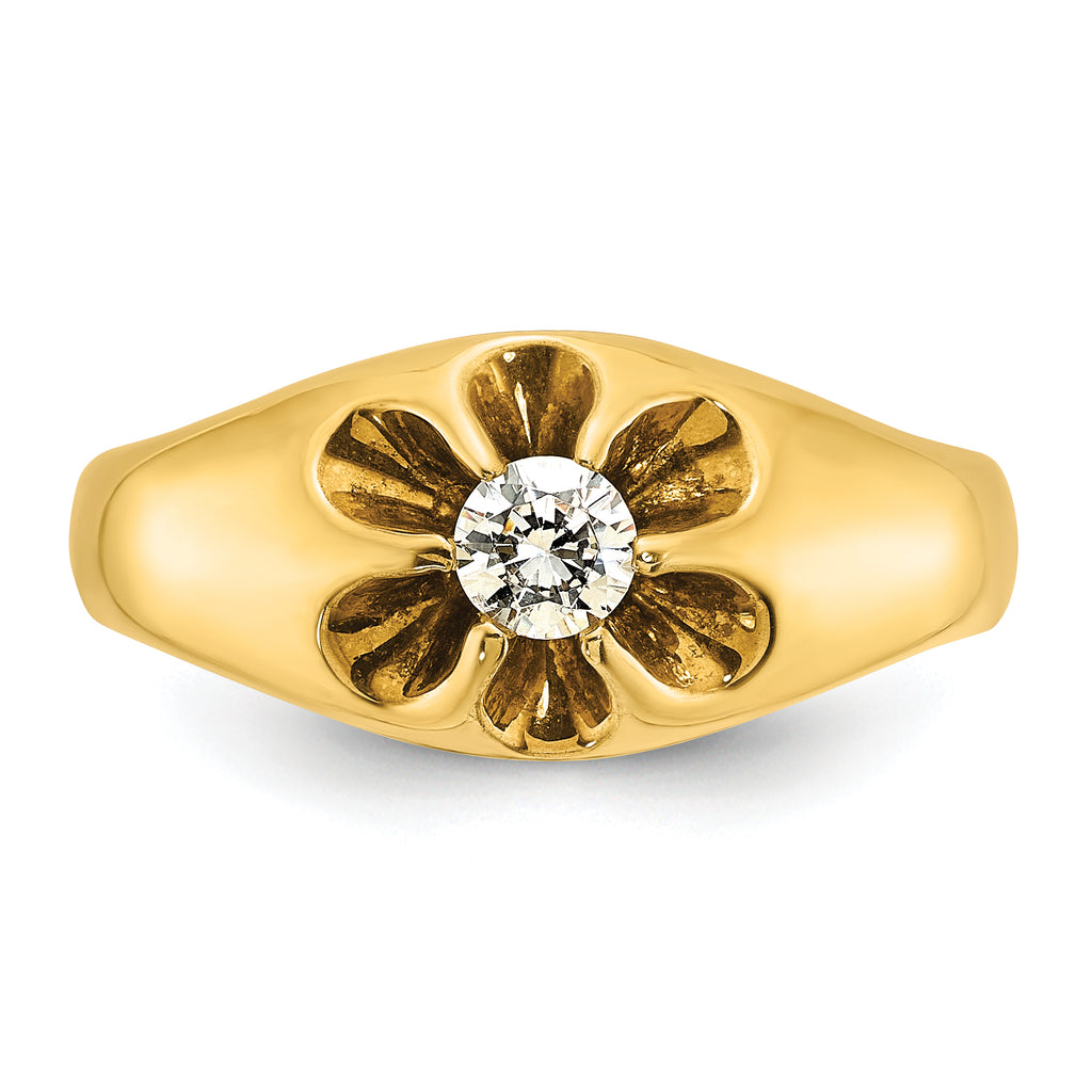 10k Men's Diamond Complete Ring