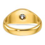 14k Mens 1/4 carat Diamond Complete Ring - Sophia Jewelers