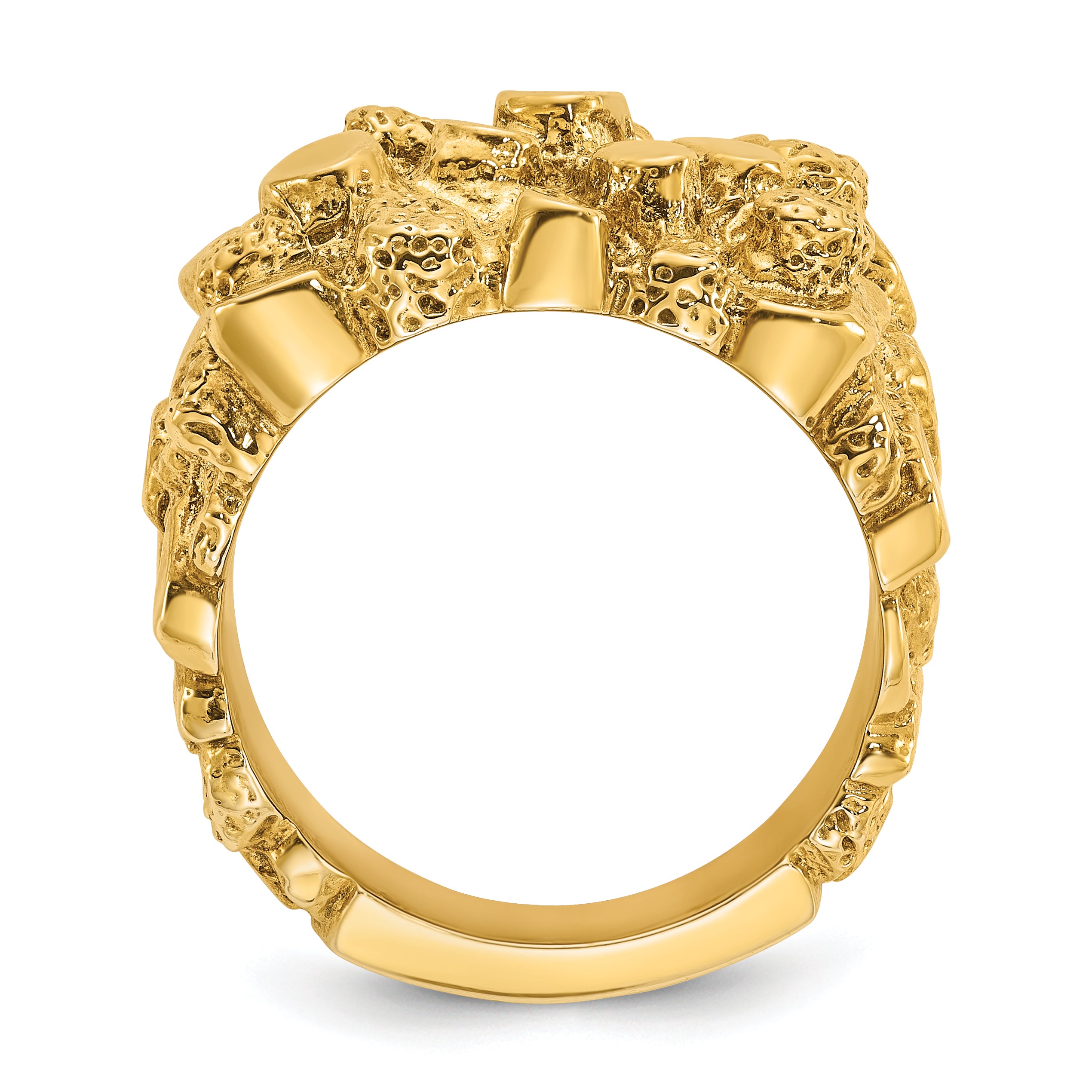 10k Men's Nugget Ring Secondary image