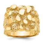 14k Men's Nugget Ring