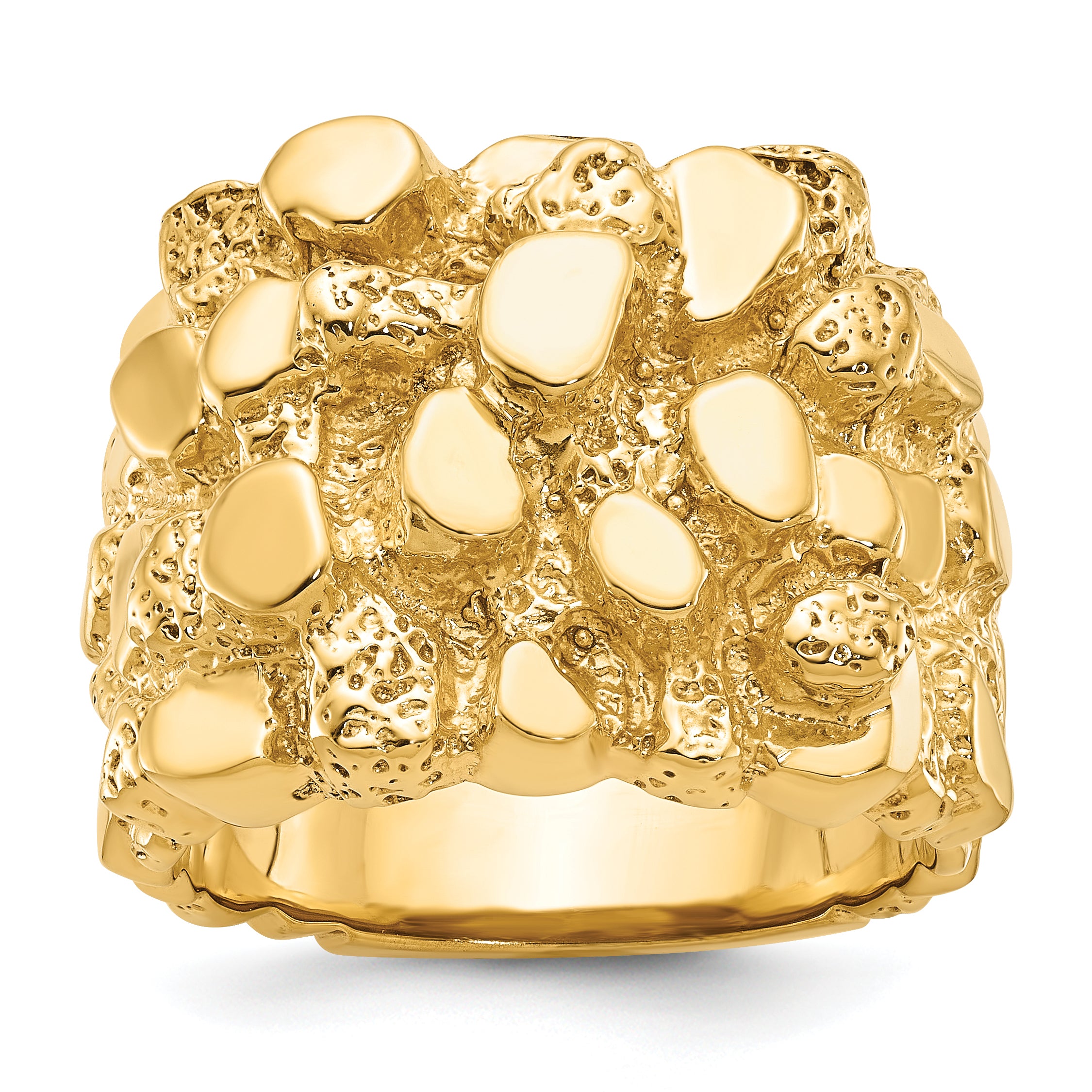 14k Men's Nugget Ring