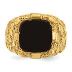 14k Mens Onyx Nugget Complete Ring - Sophia Jewelers