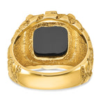 14k Mens Onyx Nugget Complete Ring - Sophia Jewelers