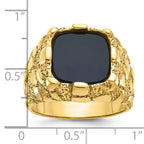 14k Mens Onyx Nugget Complete Ring - Sophia Jewelers