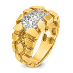 14k Mens Diamond Nugget Cluster Ring Mounting, Mounting Only - Sophia Jewelers