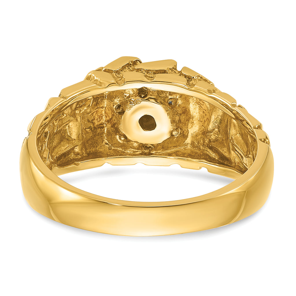 14k Mens Diamond Nugget Cluster Ring Mounting, Mounting Only - Sophia Jewelers