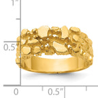 14k Mens Diamond Nugget Ring Mounting, Mounting Only - Sophia Jewelers