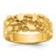 14k Mens Diamond Nugget Ring Mounting, Mounting Only - Sophia Jewelers