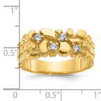 14k Mens 1/3 carat Diamond Nugget Complete Ring - Sophia Jewelers