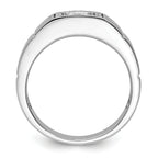 14k White Gold 1 carat Lab Grown Diamond VS/SI+ G+ Complete Men's Ring