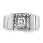 14k White Gold 1 carat Lab Grown Diamond VS/SI+ G+ Complete Men's Ring