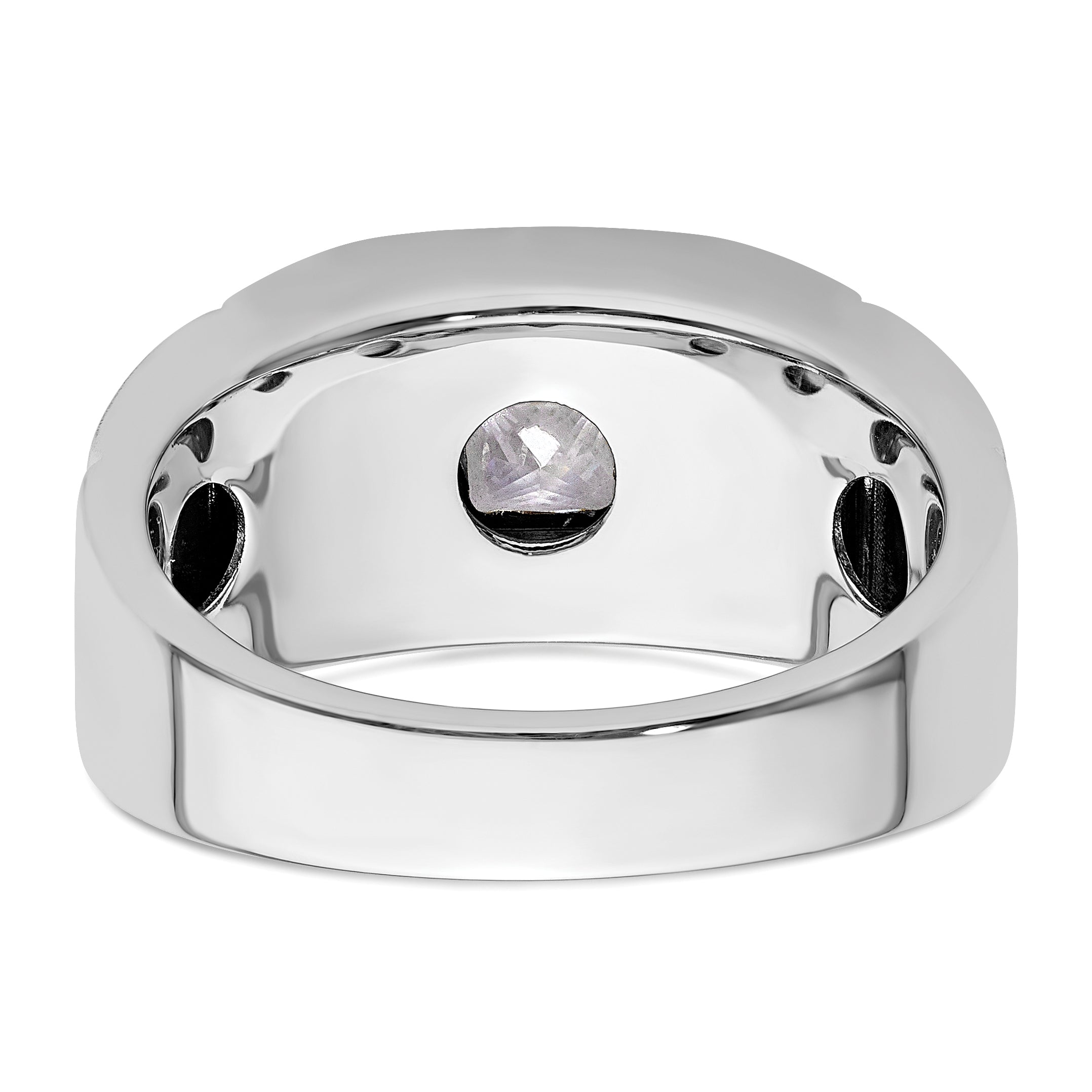 14k White Gold 1 carat Lab Grown Diamond VS/SI+ G+ Complete Men's Ring