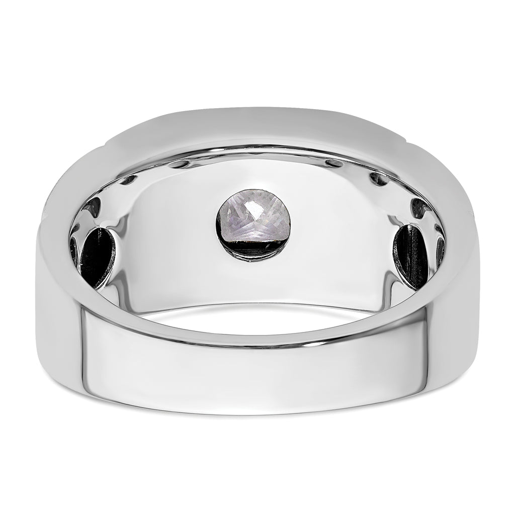 14k White Gold 1 carat Lab Grown Diamond VS/SI+ G+ Complete Men's Ring