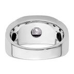 14k White Gold 1 carat Lab Grown Diamond VS/SI+ G+ Complete Men's Ring