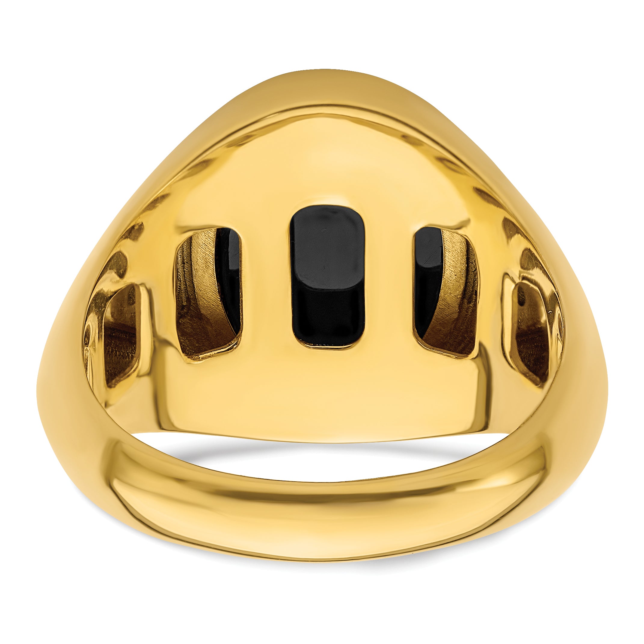 14k 1/6 carat Lab Grown Diamond VS/SI+ G+ and Onyx Complete Men's Ring - Sophia Jewelers