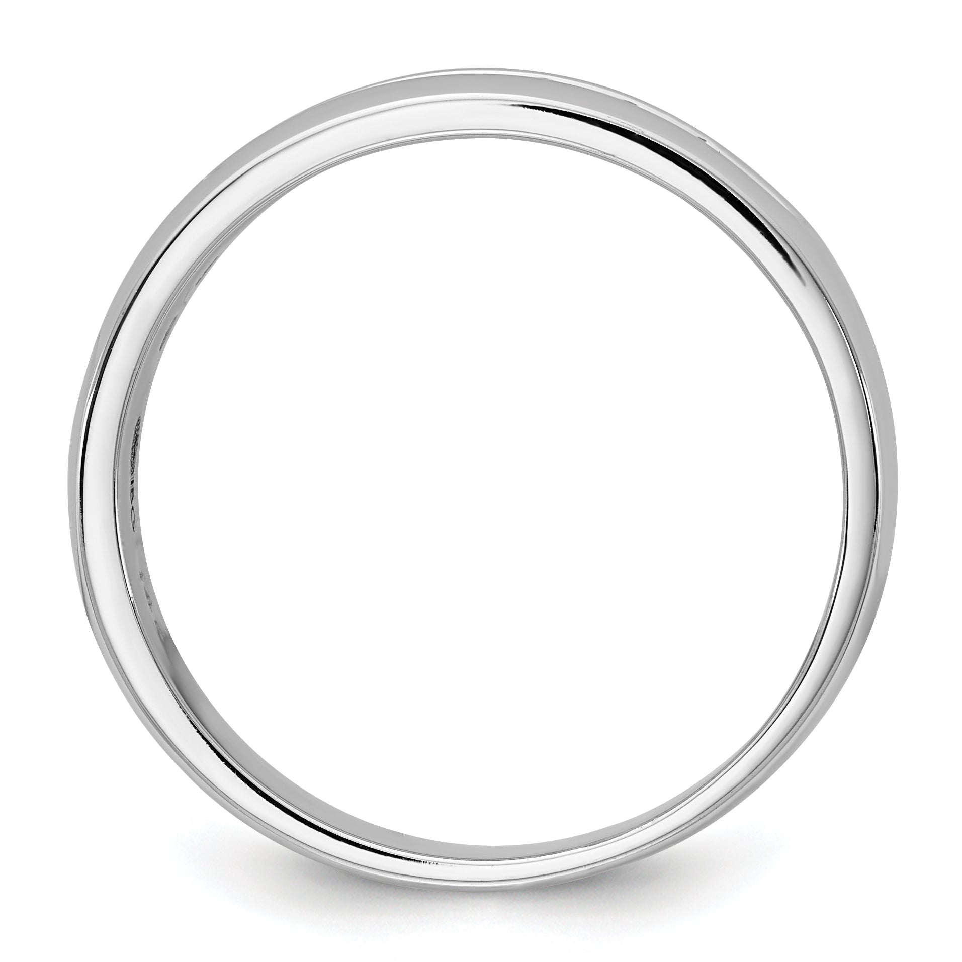 14k White Gold Polished Nine Stone Men's Ring Mounting, Mounting Only - Sophia Jewelers