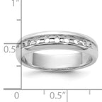 14k White Gold Polished Nine Stone Men's Ring Mounting, Mounting Only - Sophia Jewelers