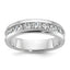 14k White Gold Men's Polished 9-Stone 1 Carat AA Quality Diamond Ring - Sophia Jewelers