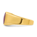 14k Mens Octagon Gemstone Ring Mounting, Mounting Only - Sophia Jewelers