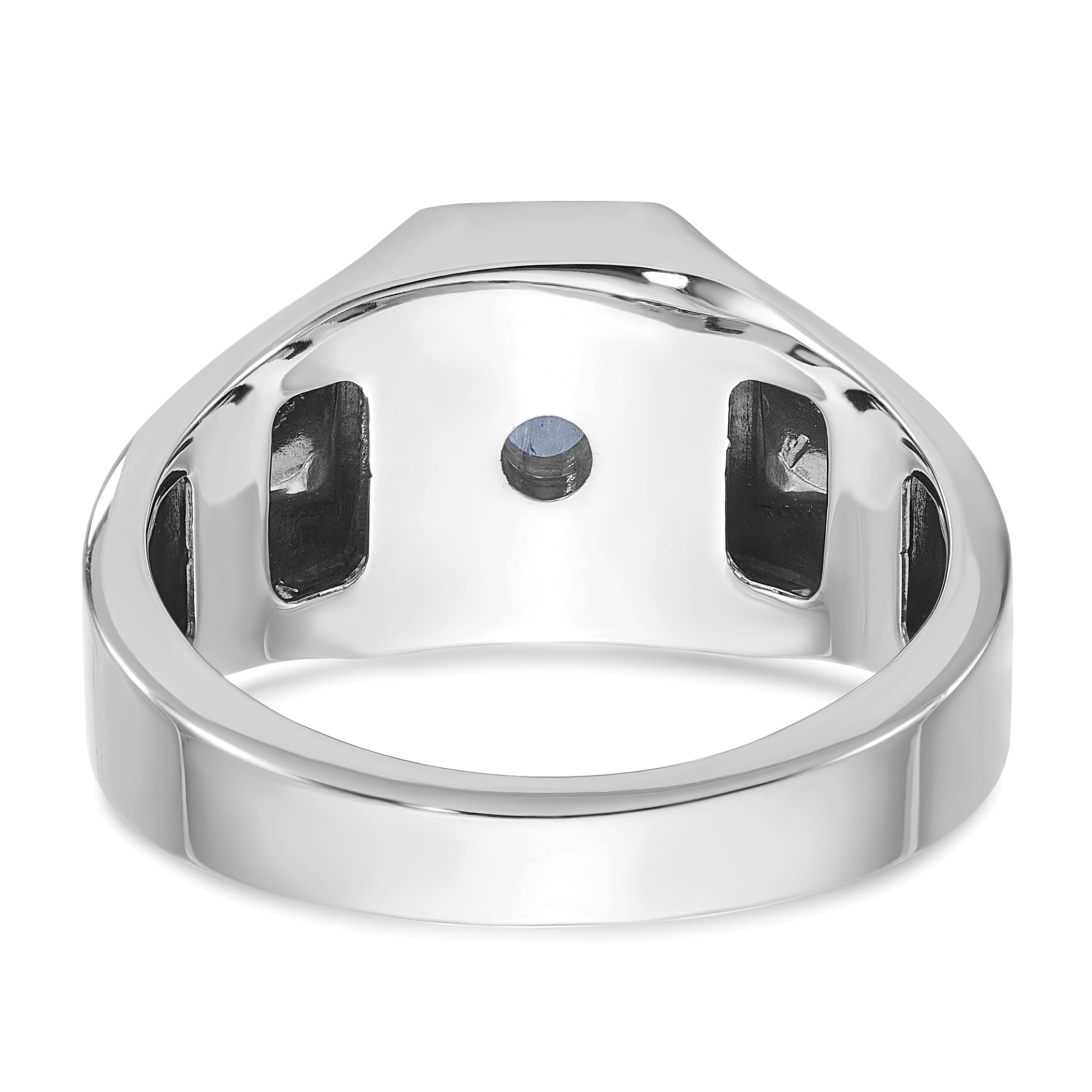 10kw Men's Sapphire Doublet Stone and Diamond Complete Ring