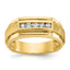 Men's Five-Stone Lab-Grown Diamond Ring in 14K Yellow Gold (1/4 ct. tw.), Size 10 - Sophia Jewelers