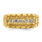 14k Mens Diamond Nugget Ring Mounting, Mounting Only - Sophia Jewelers