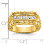 14k Mens 1/3 carat Diamond Nugget Complete Ring - Sophia Jewelers