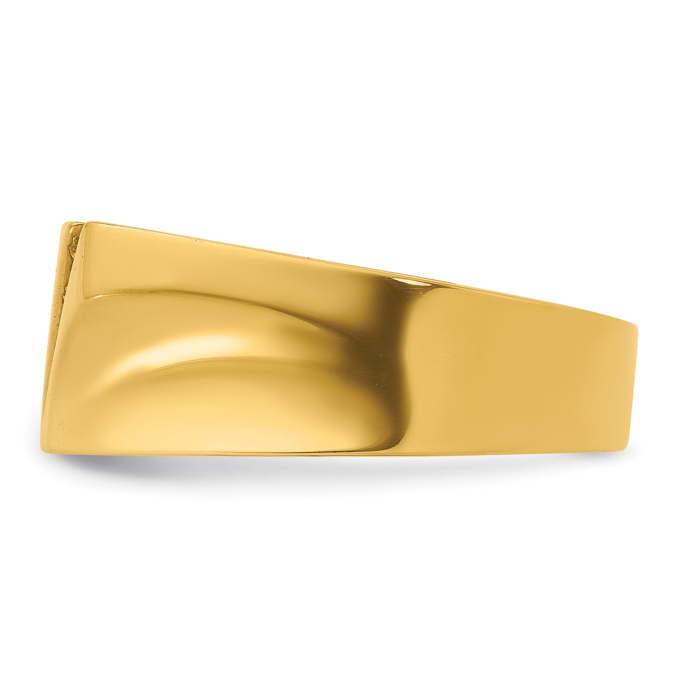 14k Mens Polished 4-Stone Ring Mounting, Mounting Only - Sophia Jewelers