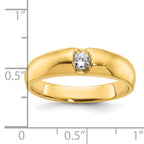 14k Mens 1/5 carat Diamond Complete Ring - Sophia Jewelers