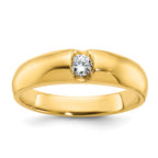14k Mens 1/5 carat Diamond Complete Ring - Sophia Jewelers